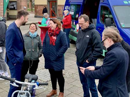 Start für das Fahrradverleihsystem als Pilotprojekt in Schkeuditz